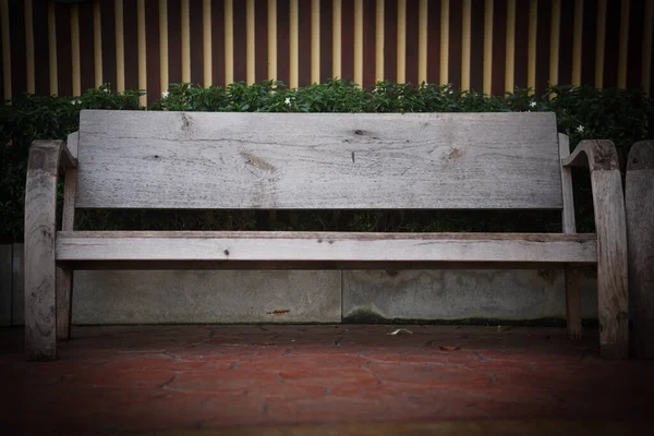 Panca Legno Sedia Sedere Nel Parco Giardino — Foto Stock