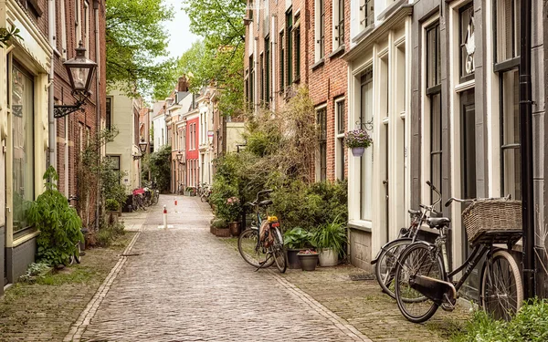 Street in Leiden — Stock Photo, Image
