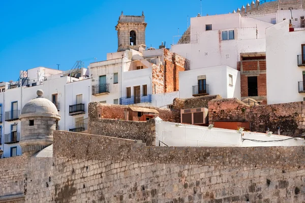 Houses in Peniscola castle, Spain — Stock Photo, Image