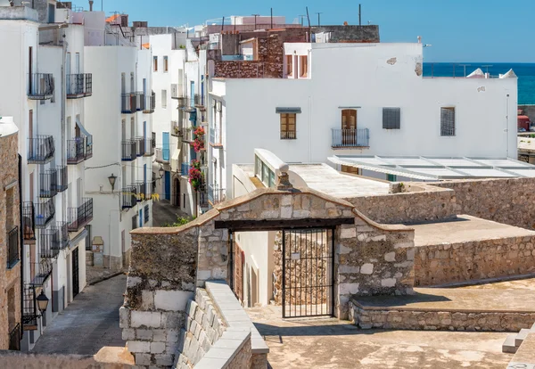 Houses in Peniscola castle, Spain — Stock Photo, Image