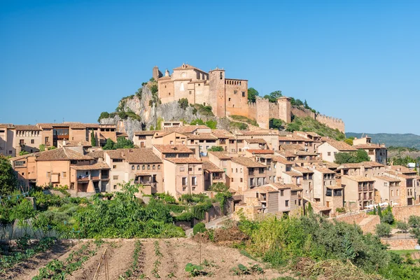 Alquezar schloss in aragon spanien — Stockfoto