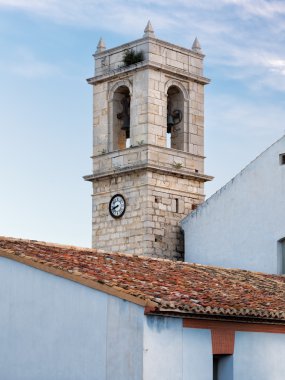 Kule peniscola kalesinde, İspanya