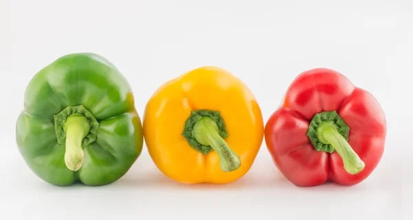 Colorful pepper isolated on white background — Stock Photo, Image