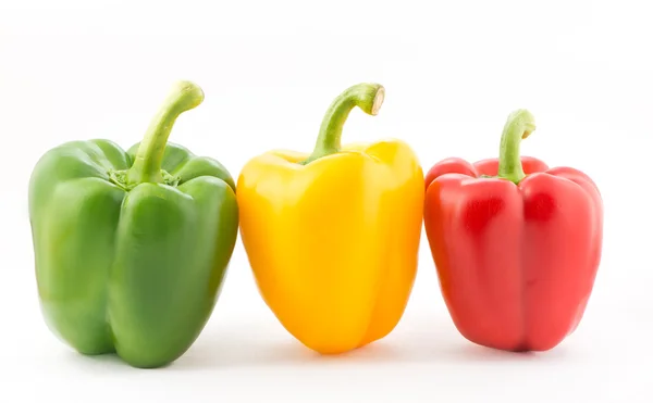 Colorful pepper isolated on white background — Stock Photo, Image
