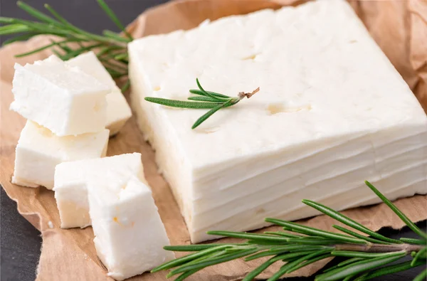 Delizioso formaggio feta greco — Foto Stock