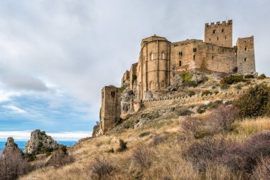 Ortaçağ Kalesi, loarre, aragon, İspanya