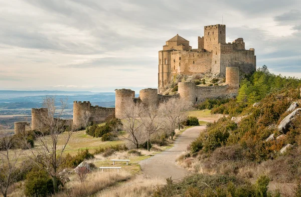 Ortaçağ Kalesi, loarre, aragon, İspanya — Stok fotoğraf