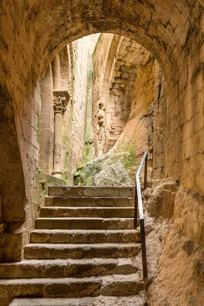 Ortaçağ Kalesi, loarre, aragon, İspanya — Stok fotoğraf