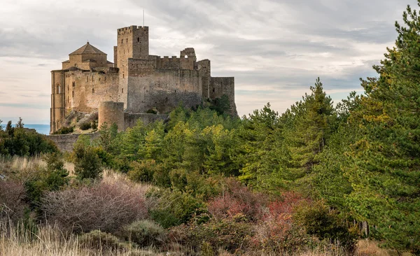 Ortaçağ Kalesi, loarre, aragon, İspanya Stok Fotoğraf