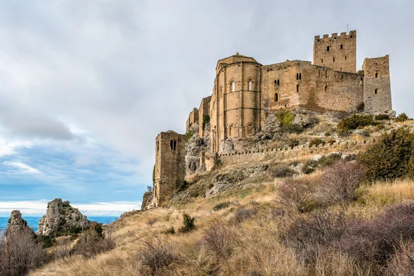 Ortaçağ Kalesi, loarre, aragon, İspanya Stok Fotoğraf