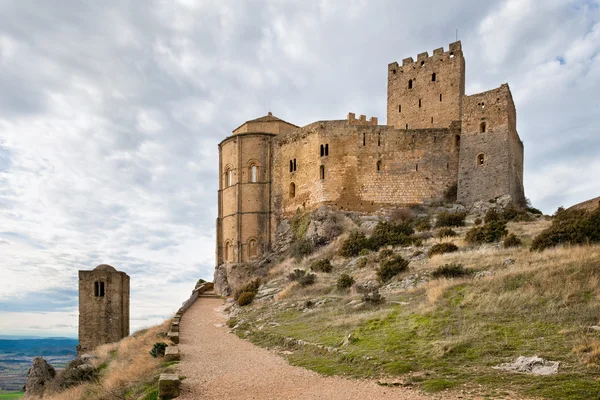 Ortaçağ Kalesi, loarre, aragon, İspanya - Stok İmaj