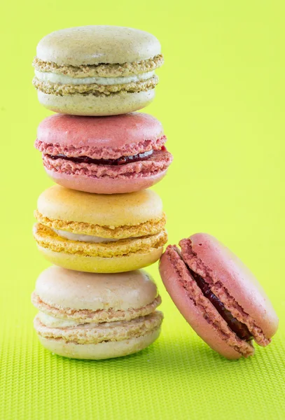 Delicious French macaroons Stock Photo