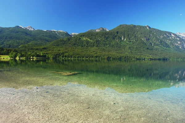 Bohinjské jezero, Slovinsko — Stock fotografie