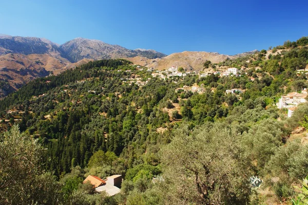 Dağ köyü, Girit — Stok fotoğraf