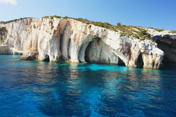 Grutas azuis, Zakynthos — Fotografia de Stock