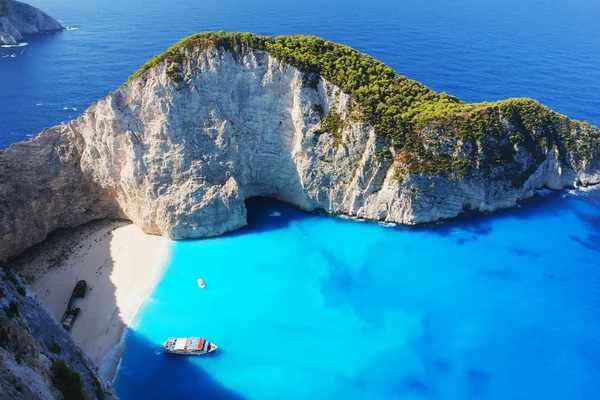 Spiaggia di Navagio, Zante — Foto Stock