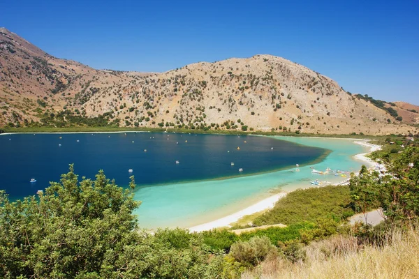 Jezioro Kourna, Kreta — Zdjęcie stockowe