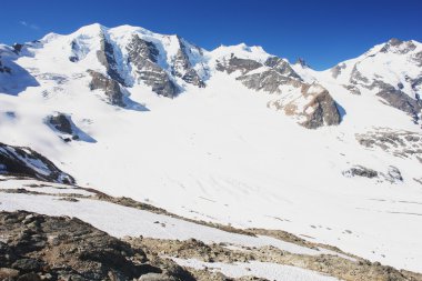 Glacier in the Swiss Alps clipart