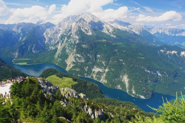 View from Jenner on lake Konigssee clipart