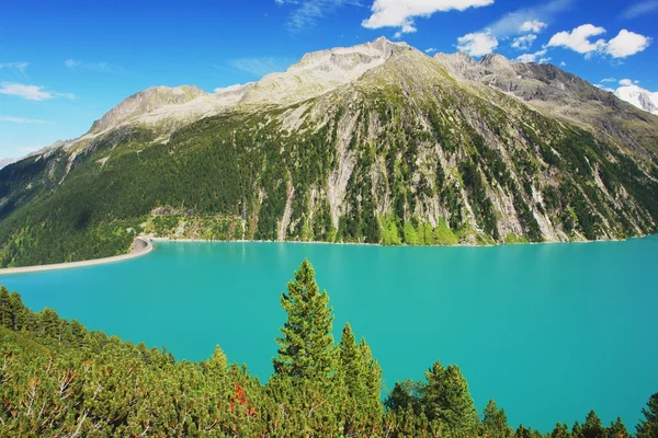 Barragem em Alpes Austríacos — Fotografia de Stock