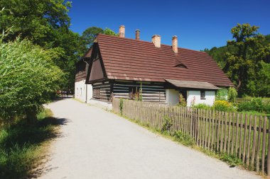 Czech folk architecture clipart