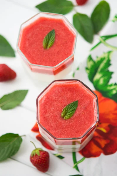 Aardbei dessert — Stockfoto