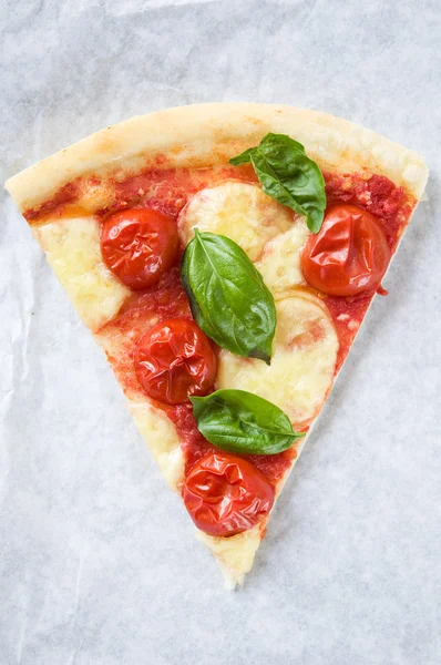 Piece of pizza Margarita — Stock Photo, Image