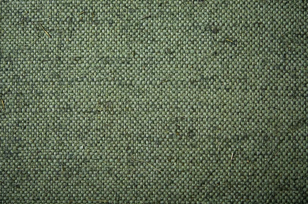 Green rough canvas background — Stock Photo, Image