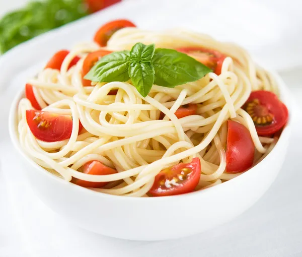 Pasta with tomatoes Royalty Free Stock Images