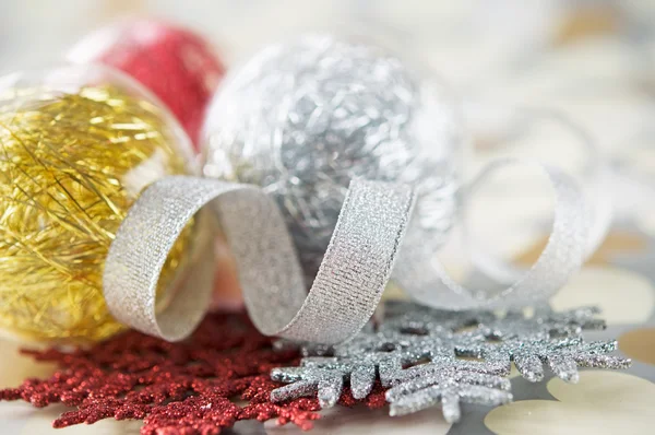 Boules de Noël lumineuses — Photo