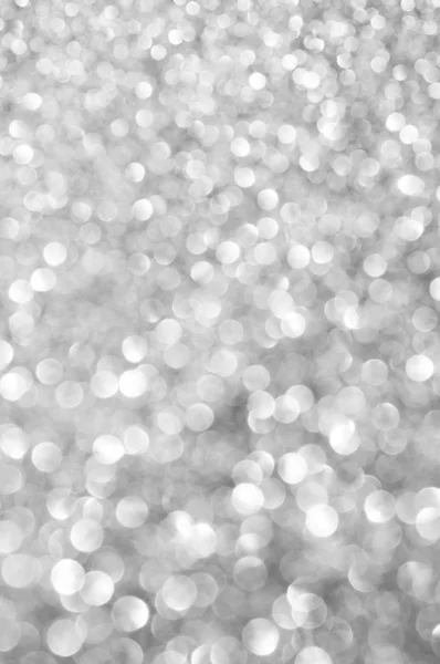 Unfocused abstract silver glitter holiday background — Stock Photo, Image