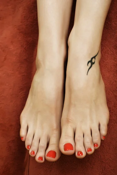 Tatuaggio del piede — Foto Stock