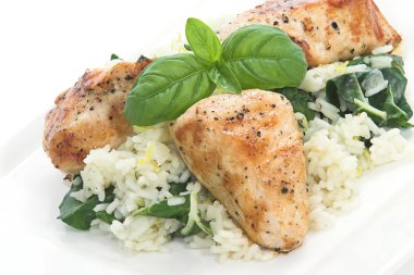 Tavuk ve Spinich yemek 5