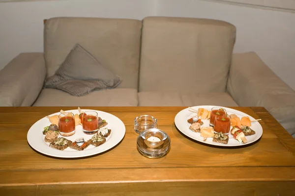 Table snacks — Stock Photo, Image