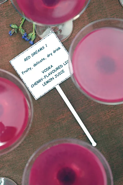 Růžová koktejly — Stock fotografie