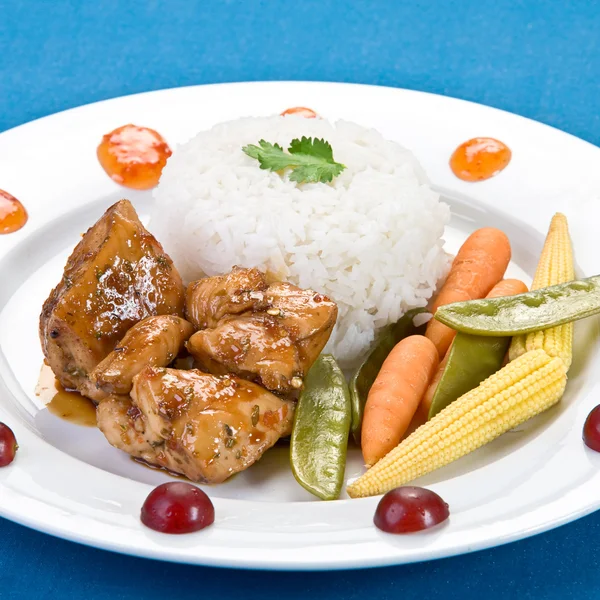 Tai sticky chicken — Stock Photo, Image