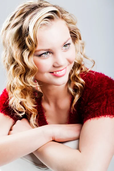 Pretty in curls — Stock Photo, Image