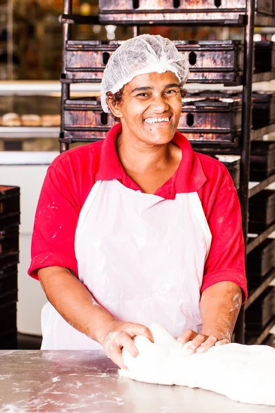 Happy dough kneed — Stock Photo, Image