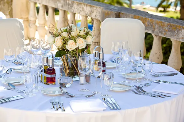 Wedding table setting — Stock Photo, Image