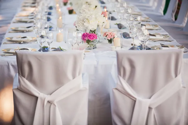 Hochzeitstisch — Stockfoto