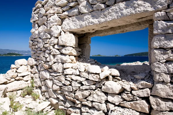 Ventana al mar — Foto de Stock