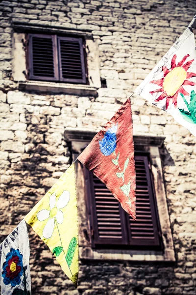 Painted flags for celebration — Stock Photo, Image