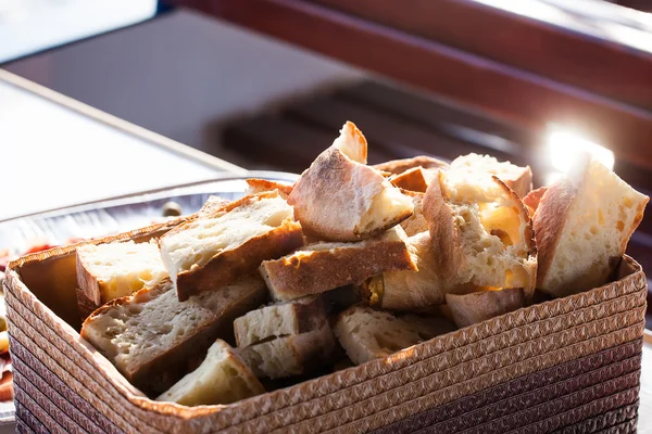 Bread in a basket Royalty Free Stock Photos