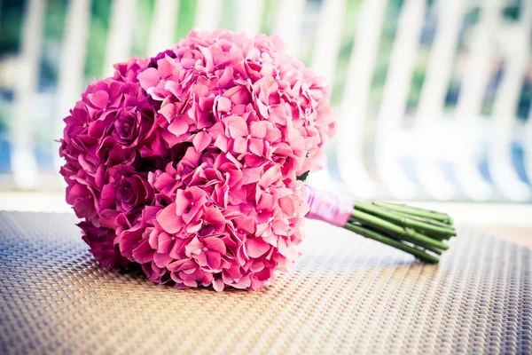 Bridal pink bouquet — Stock Photo, Image