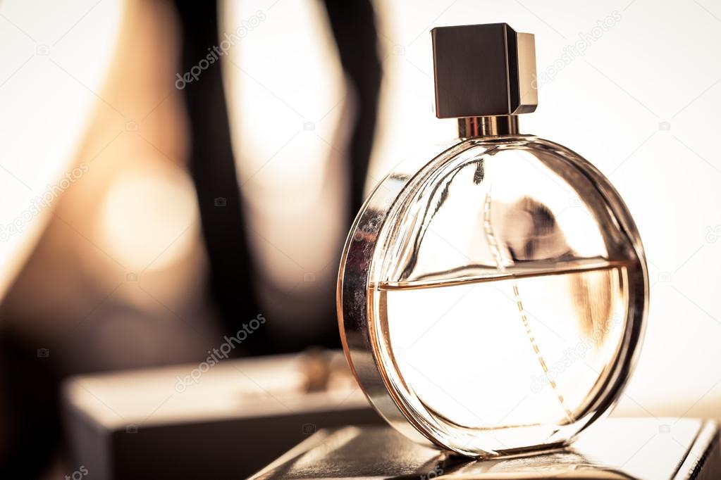 bottle of womans fragrance