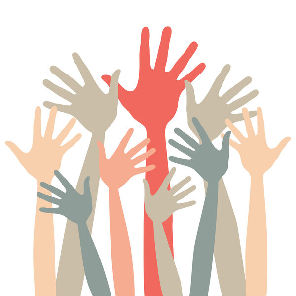 Вектор счастливых рук
.