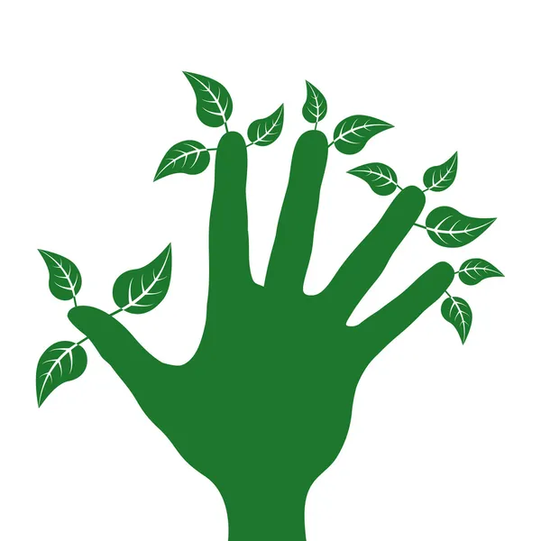 Jardineiro de dedos verdes —  Vetores de Stock