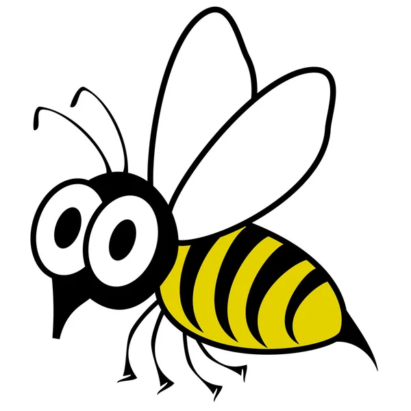 Vespa engraçada chocada ou vetor de abelha . Vetores De Bancos De Imagens Sem Royalties
