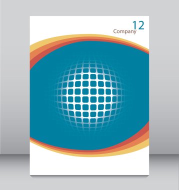 dijital dünya broşür tasarım vektör.