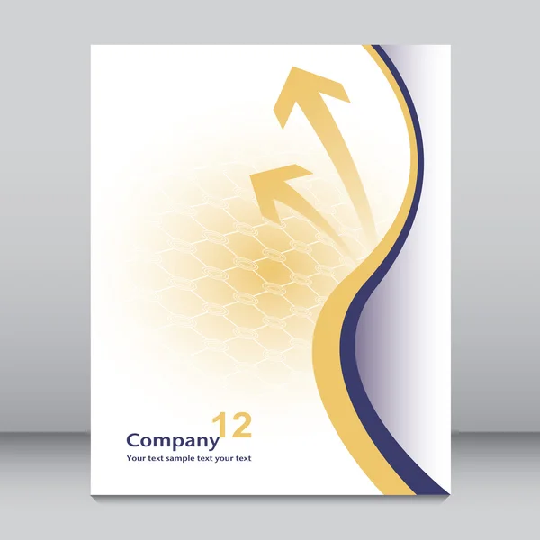 Business or technology background leaflet design. — Stock Vector